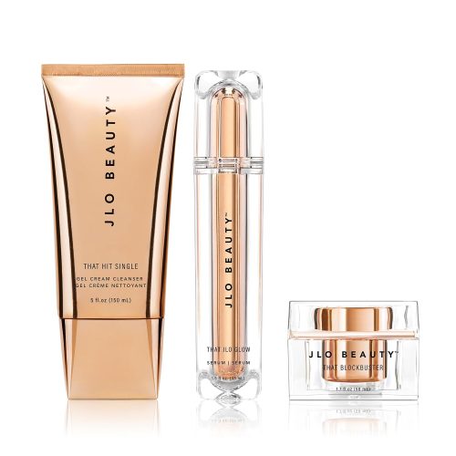 JLO BEAUTY That JLo Starter Kit | Includes Serum, Cleanser, and Cream, Gently Tightens, Clears, and Hydrates for Smooth, Radiant Skin